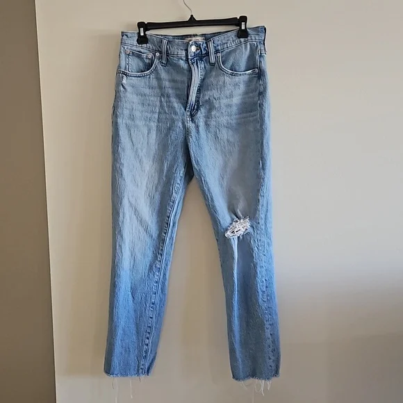 Madewell The Perfect Vintage Ripped High Waist Jeans - Size 30 - Picture 2 of 5